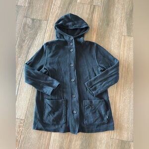 Lauren Ralph Lauren 100% cotton  hooded button front cardigan size Large